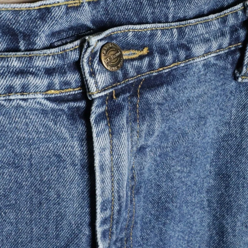 (4) Pairs RK Brand Mens 40x36 Light Wash‎ Denim Jeans Straight Leg Cotton